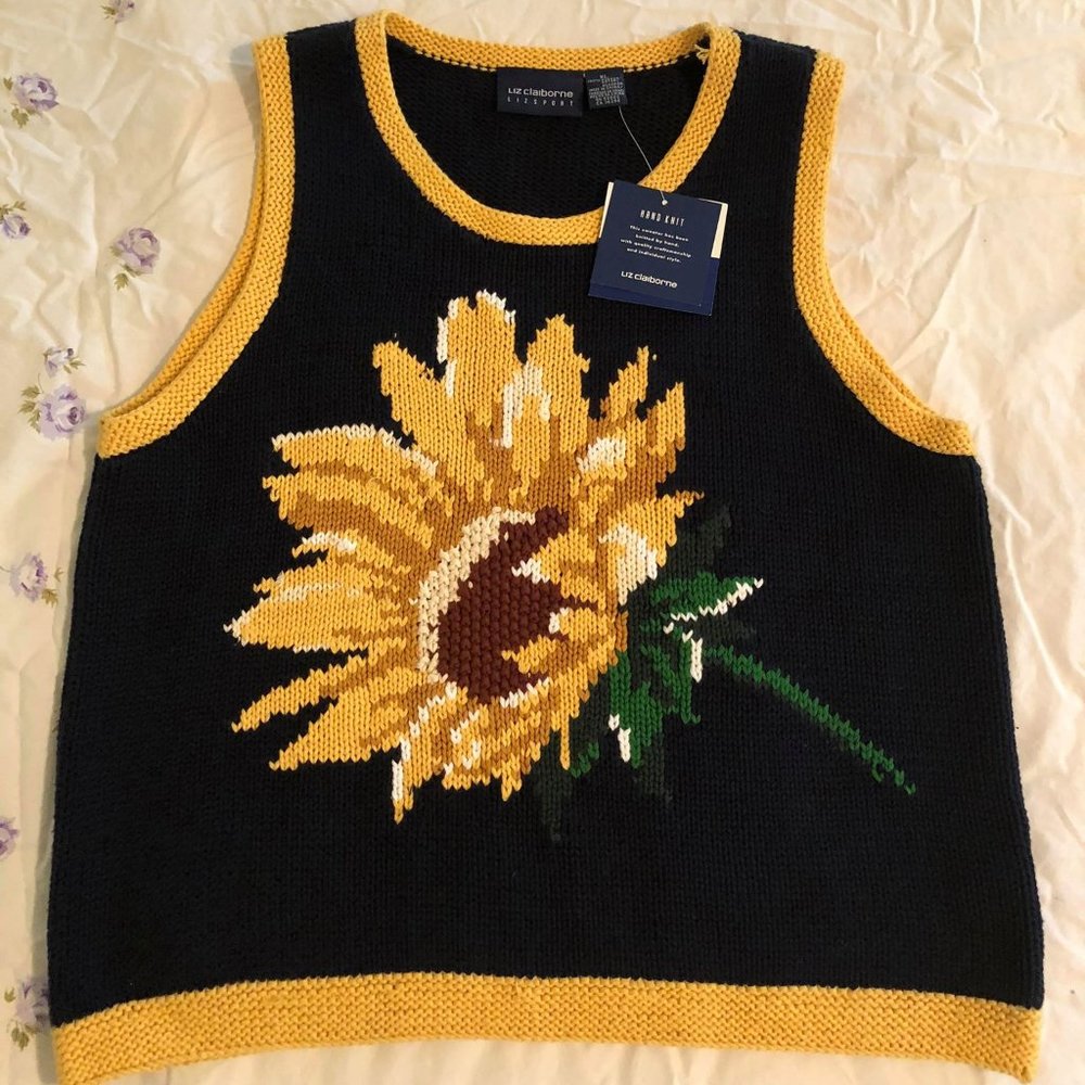 Hand Knit Women's Liz Claiborne Sweater New w Tags
